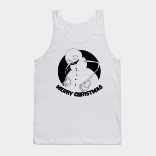 Creepy Snowman for Ugly Christmas Tank Top